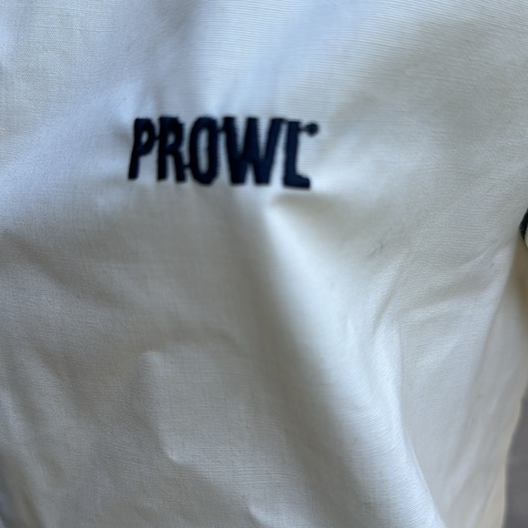 Nos Vintage Swingster Cream Black Cotton Embroidered PROWL Jacket USA Made